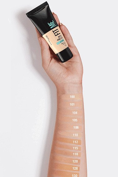 maybelline fit me matte poreless foundation 130 buff beige 041554433463 back