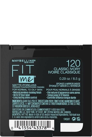 Maybelline pressed powder Fit Me matte poreless classic ivory 041554433784 b